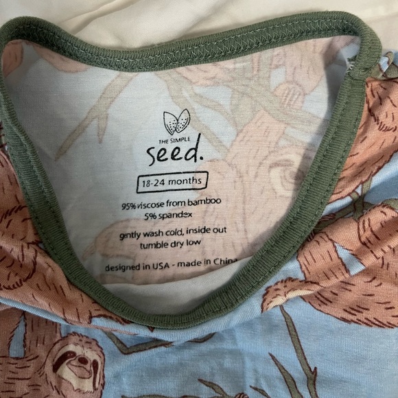 Sloth 🦥 Bamboo Romper - Picture 3 of 3